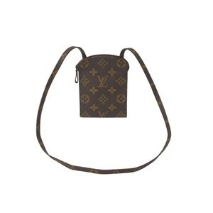 LOUIS VUITTON Shoulder Bag Pouch Pochette Secret Monogram Brown